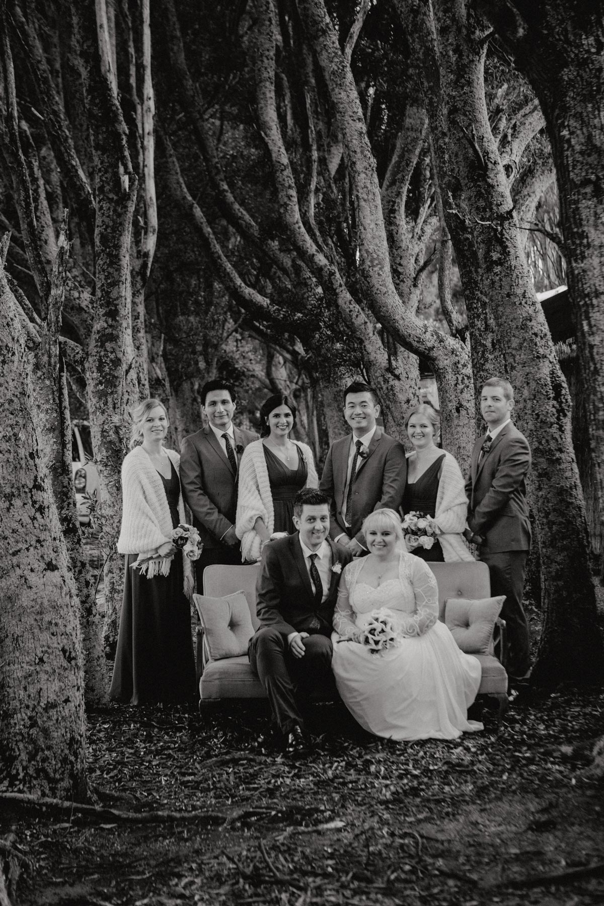 Markovina wedding photo ideas trees Vineyard Estate sarah weber photography