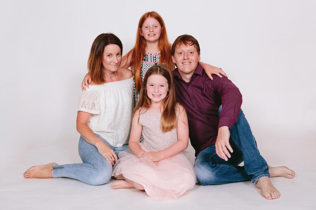 family portrait photoshoot sitting in west harbour studio photography auckland by sarah weber photography