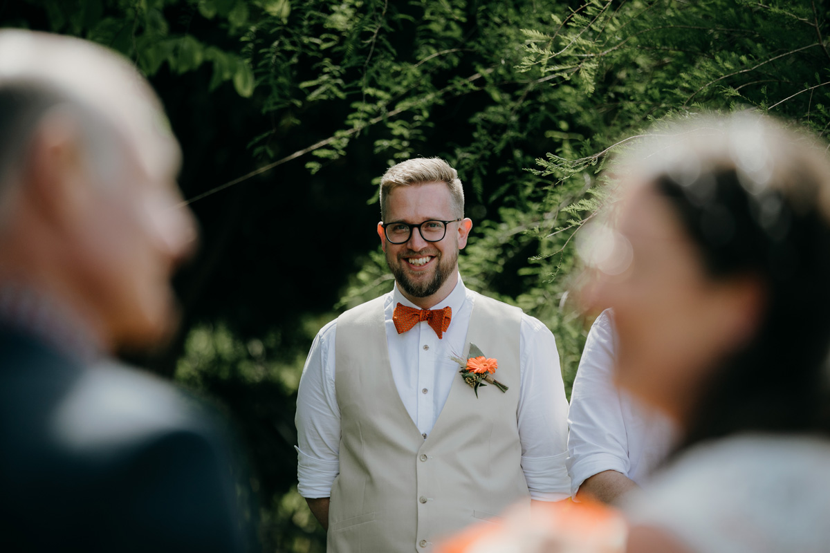 Coatesville settlers hall auckland groom sees bride by sarah weber photography