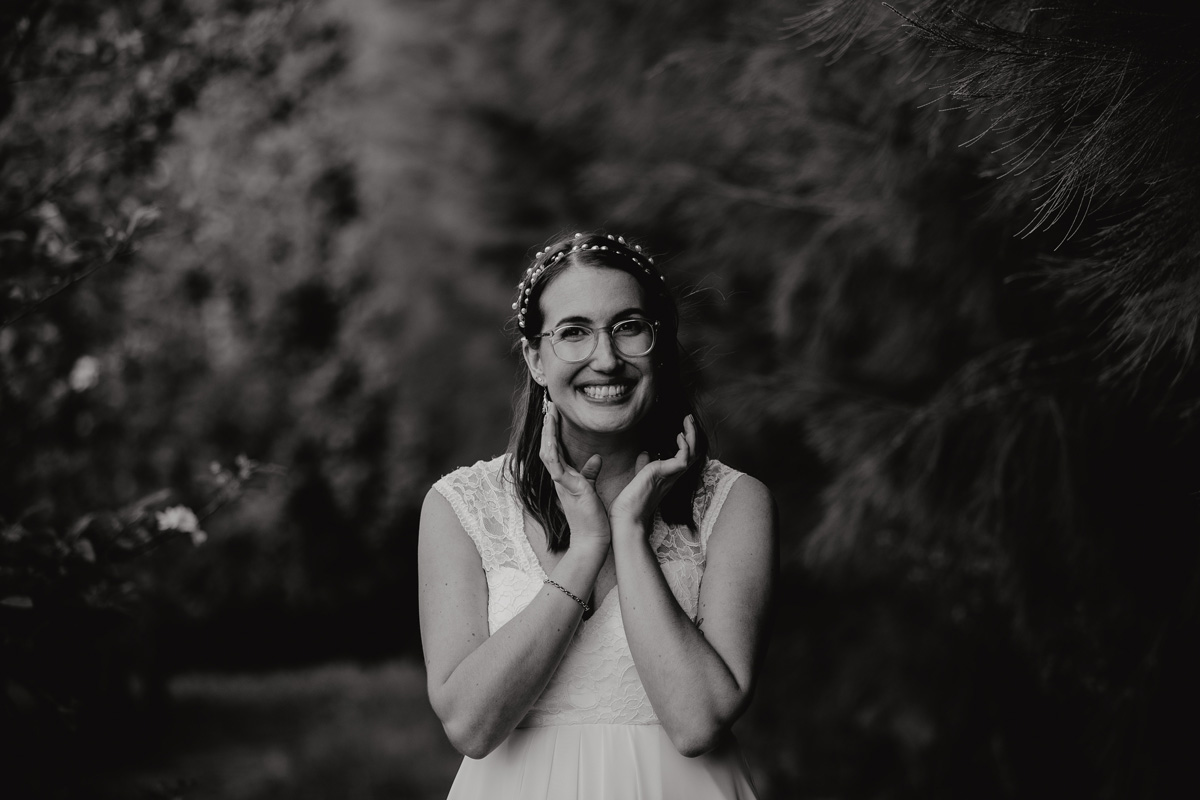 coatesville settlers hall wedding auckland bride in Windmill Orchards by sarah weber photography