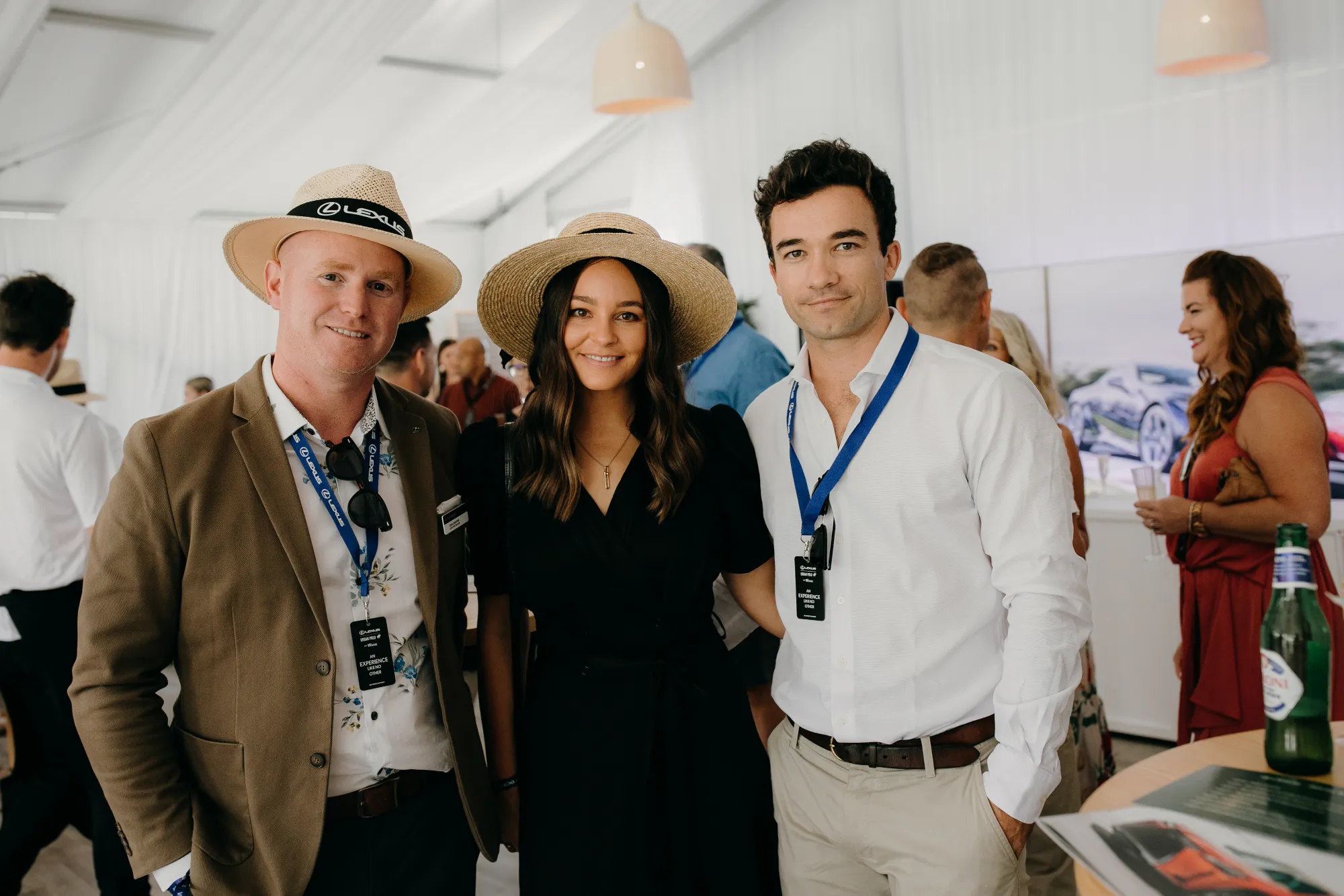 Guests in marquee at Lexus Urban Polo, photo by Sarah Weber Photography