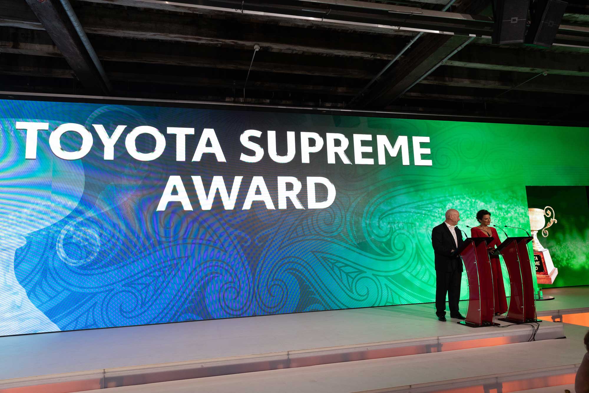 2022 Toyota New Zealand supreme award. Shed 10, Auckland. Photo by Sarah Weber Photography