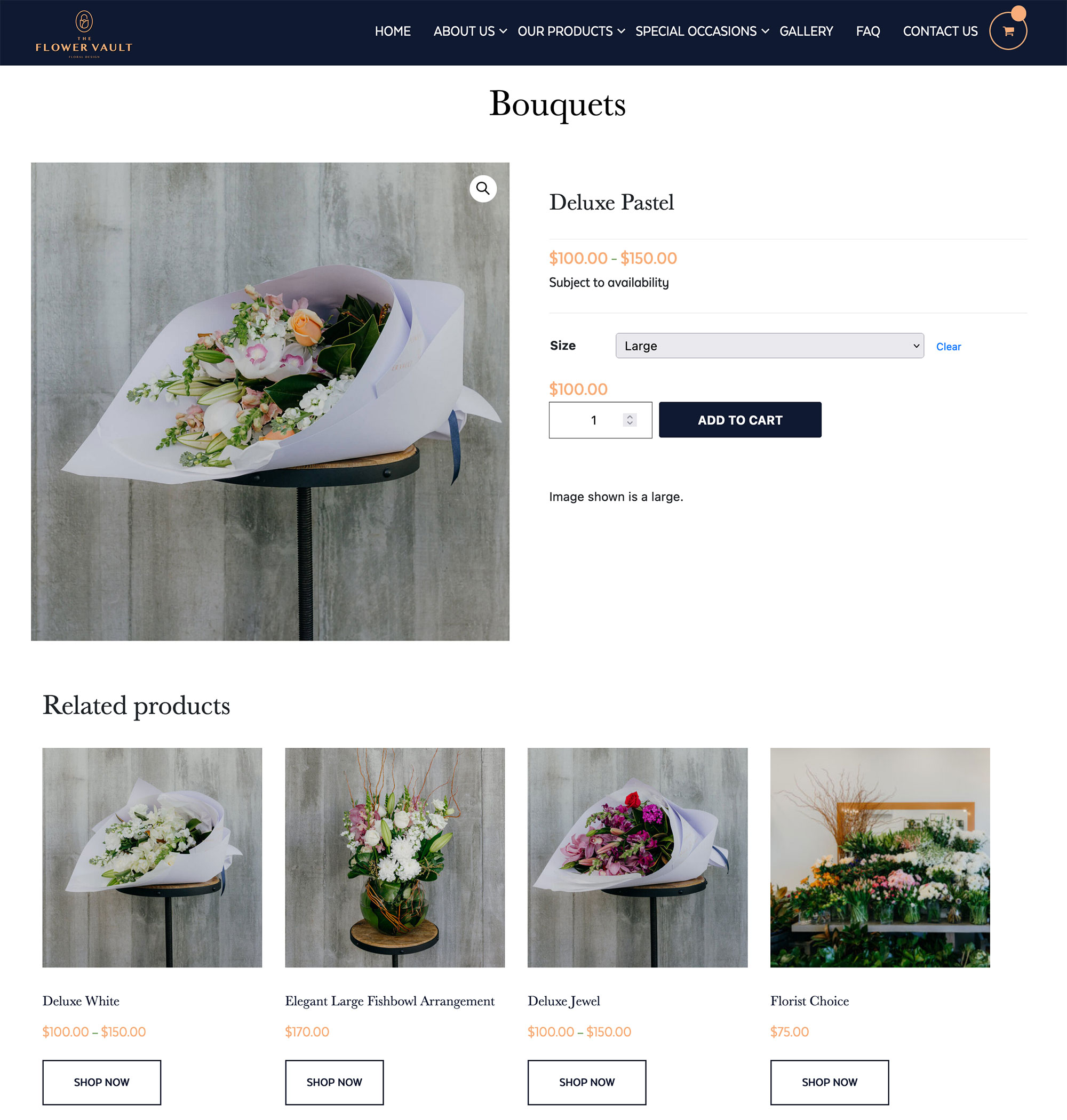 A bouquet of flowers by Auckland florist The Flower Vault website for online shopping commercial photos by Sarah Weber Photography in Hobsonville