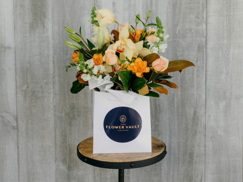 a Box of flowers by The Flower Vault Hobsonville West Auckland Commercial photo by Sarah Weber Photography